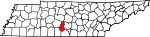 Map of Tennessee showing Marshall County - Click on map for a greater detail.
