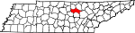 Map of Tennessee showing Putnam County - Click on map for a greater detail.