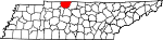 Map of Tennessee showing Robertson County - Click on map for a greater detail.