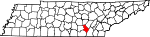Map of Tennessee showing Sequatchie County - Click on map for a greater detail.