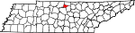 Map of Tennessee showing Trousdale County - Click on map for a greater detail.