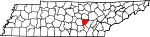 Map of Tennessee showing Van Buren County - Click on map for a greater detail.