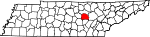 Map of Tennessee showing White County - Click on map for a greater detail.