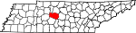 Map of Tennessee showing Williamson County - Click on map for a greater detail.