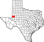 Map of Texas showing Andrews County - Click on map for a greater detail.
