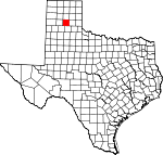 Map of Texas showing Armstrong County - Click on map for a greater detail.
