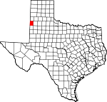 Map of Texas showing Bailey County - Click on map for a greater detail.