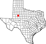Map of Texas showing Borden County - Click on map for a greater detail.