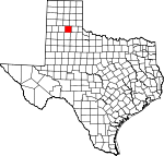 Map of Texas showing Briscoe County - Click on map for a greater detail.