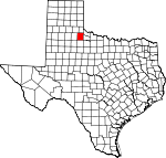 Map of Texas showing Cottle County - Click on map for a greater detail.