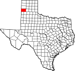 Map of Texas showing Deaf Smith County - Click on map for a greater detail.