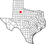Map of Texas showing Dickens County - Click on map for a greater detail.