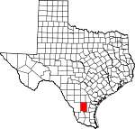 Map of Texas showing Duval County - Click on map for a greater detail.
