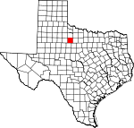 Map of Texas showing Haskell County - Click on map for a greater detail.