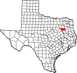 Map of Texas showing Henderson County - Click on map for a greater detail.