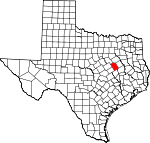 Map of Texas showing Limestone County - Click on map for a greater detail.