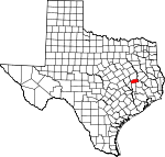 Map of Texas showing Madison County - Click on map for a greater detail.