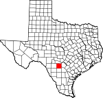 Map of Texas showing Medina County - Click on map for a greater detail.