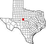 Map of Texas showing Runnels County - Click on map for a greater detail.