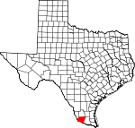 Map of Texas showing Starr County - Click on map for a greater detail.