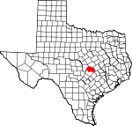 Map of Texas showing Williamson County - Click on map for a greater detail.