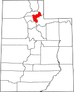Map of Utah showing Morgan County - Click on map for a greater detail.