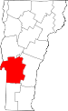 Map of Vermont showing Rutland County - Click on map for a greater detail.
