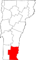 Map of Vermont showing Windham County - Click on map for a greater detail.