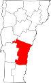 Map of Vermont showing Windsor County - Click on map for a greater detail.