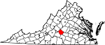 Map of Virginia showing Appomattox County - Click on map for a greater detail.