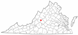 Map of Virginia showing City of Buena Vista - Click on map for a greater detail.