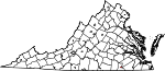 Map of Virginia showing City of Emporia - Click on map for a greater detail.