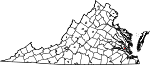 Map of Virginia showing City of Williamsburg - Click on map for a greater detail.