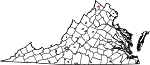 Map of Virginia showing City of Winchester - Click on map for a greater detail.