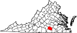 Map of Virginia showing Lunenburg County - Click on map for a greater detail.