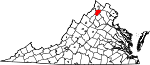 Map of Virginia showing Warren County - Click on map for a greater detail.