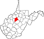 Map of West Virginia showing Gilmer County - Click on map for a greater detail.
