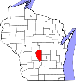 Map of Wisconsin showing Adams County - Click on map for a greater detail.