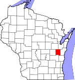 Map of Wisconsin showing Calumet County - Click on map for a greater detail.