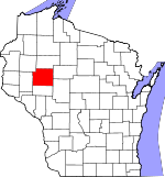 Map of Wisconsin showing Chippewa County - Click on map for a greater detail.