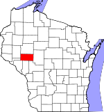 Map of Wisconsin showing Eau Claire County - Click on map for a greater detail.