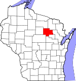 Map of Wisconsin showing Langlade County - Click on map for a greater detail.