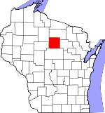Map of Wisconsin showing Lincoln County - Click on map for a greater detail.