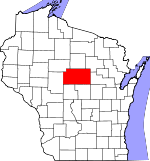 Map of Wisconsin showing Marathon County - Click on map for a greater detail.