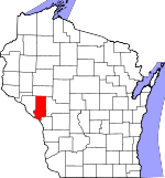 Map of Wisconsin showing Trempealeau County - Click on map for a greater detail.